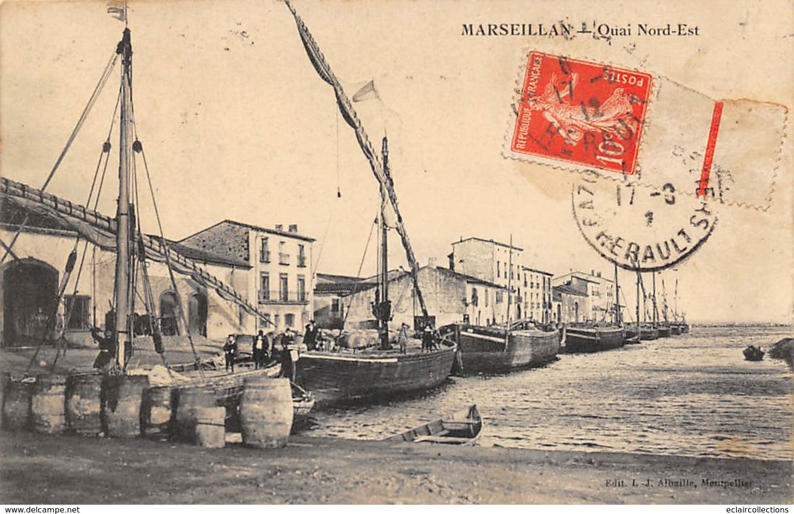 Marseillan           34          Le Quai Nord Est           (voir Scan) - Marseillan