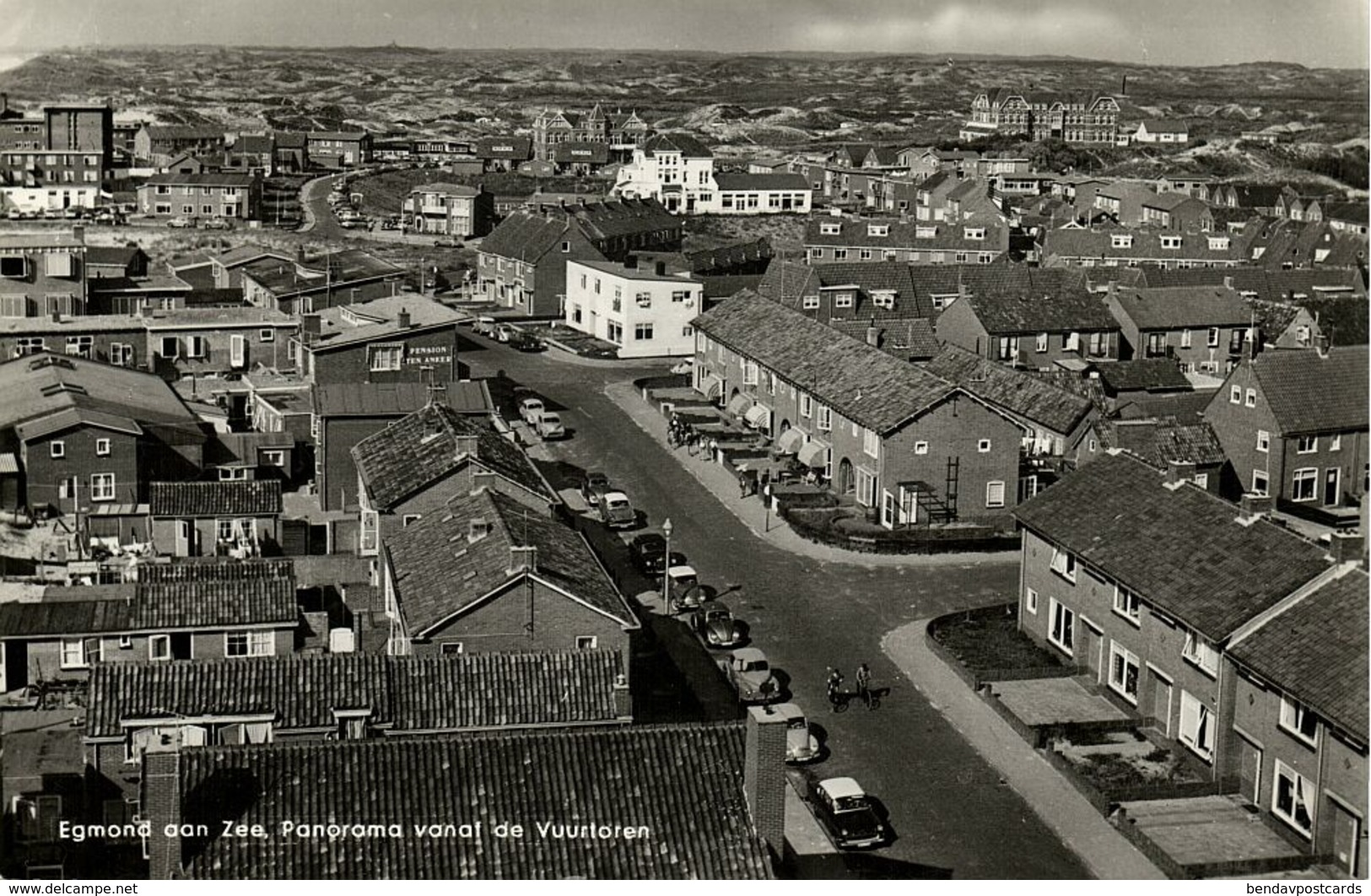 Nederland, EGMOND A/ZEE, Panorama Vanaf De Vuurtoren (1964) Ansichtkaart - Egmond Aan Zee