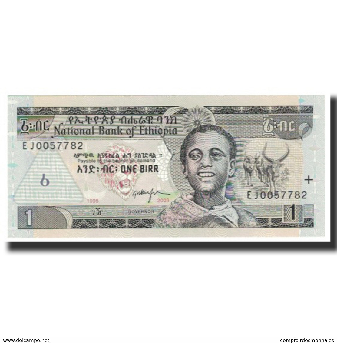 Billet, Éthiopie, 1 Birr, 2003 EE 1995, KM:46c, SPL - Etiopia