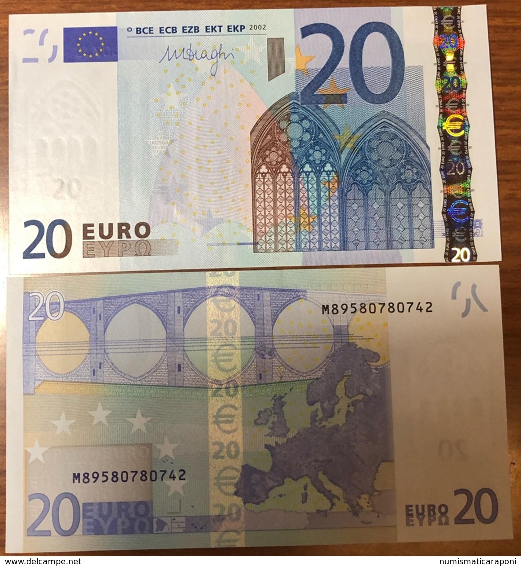 Italy 20 €  Portogallo Portugal Draghi Q.FDS U025G4  Cod.€.183 - 100 Euro