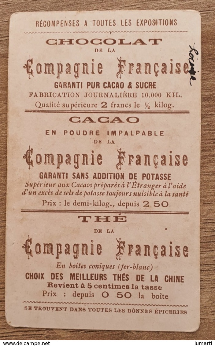 Chromo Dorée - Louis IV D'Outre Mer  - Chocolat & Thés Compagnie Francaise  (livraison Gratuit France) - Other & Unclassified