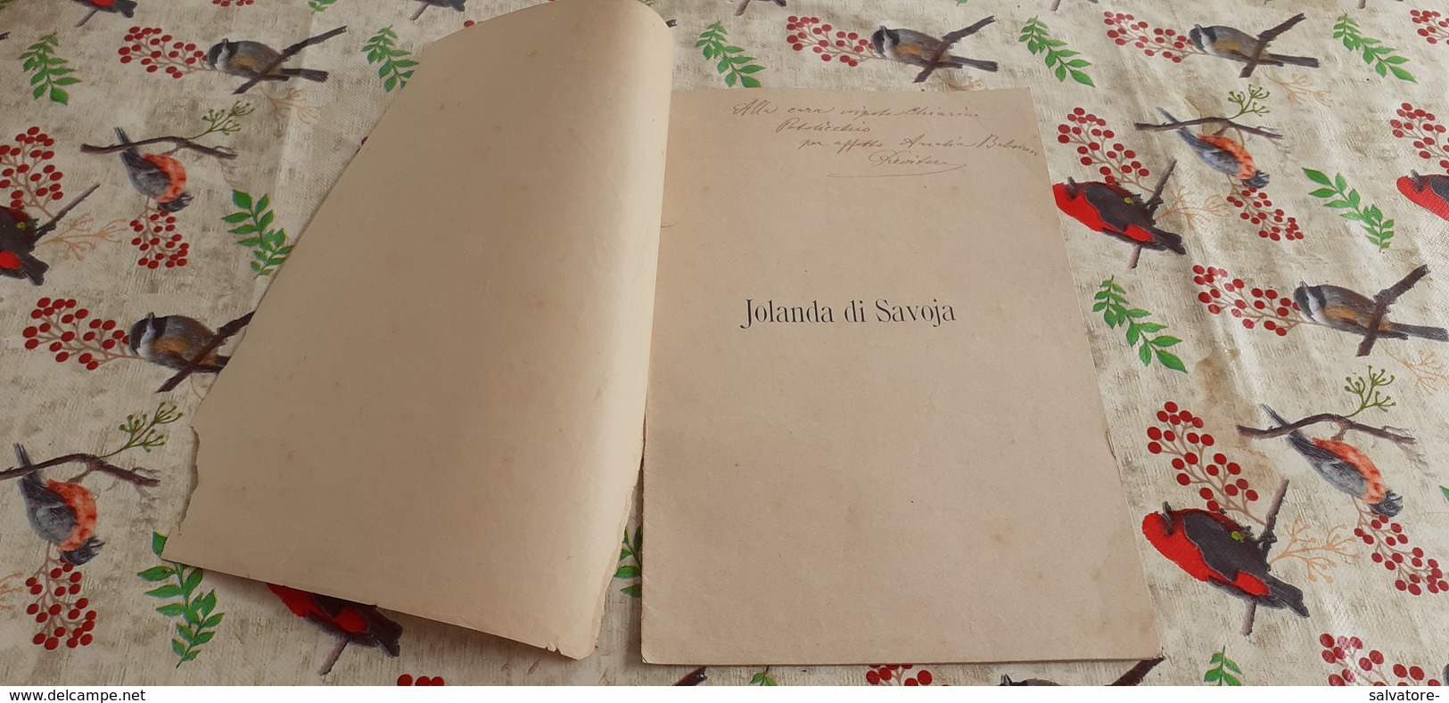 JOLANDA DI SAVOIA - 1° GIUGNO 1901  POESIE CON DESLDICA - Poetry