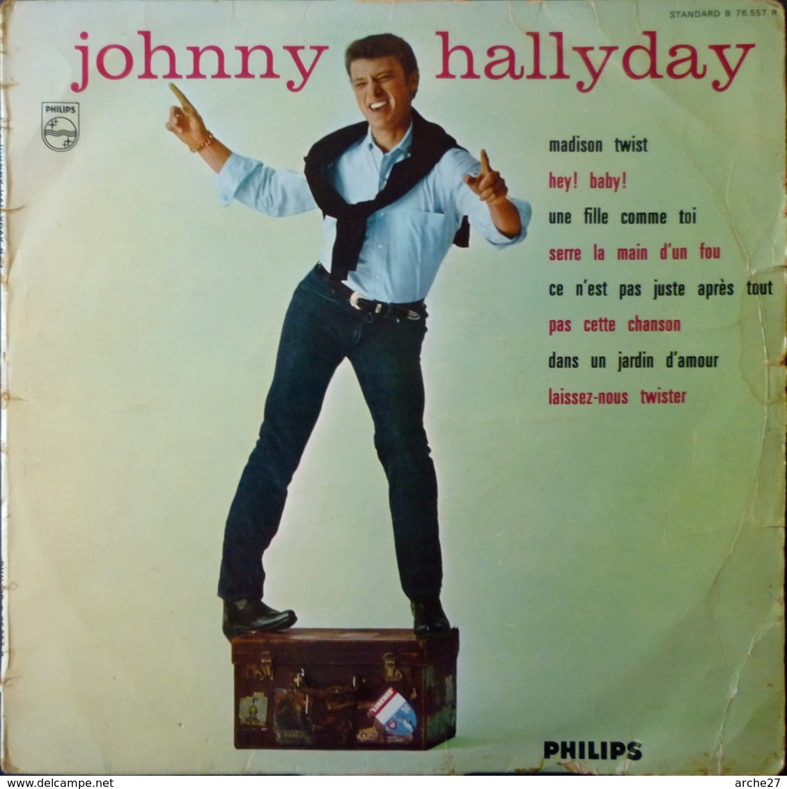JOHNNY HALLYDAY - 25 Cm - 33T - Disque Vinyle - Madison Twist - 76557 - Rock