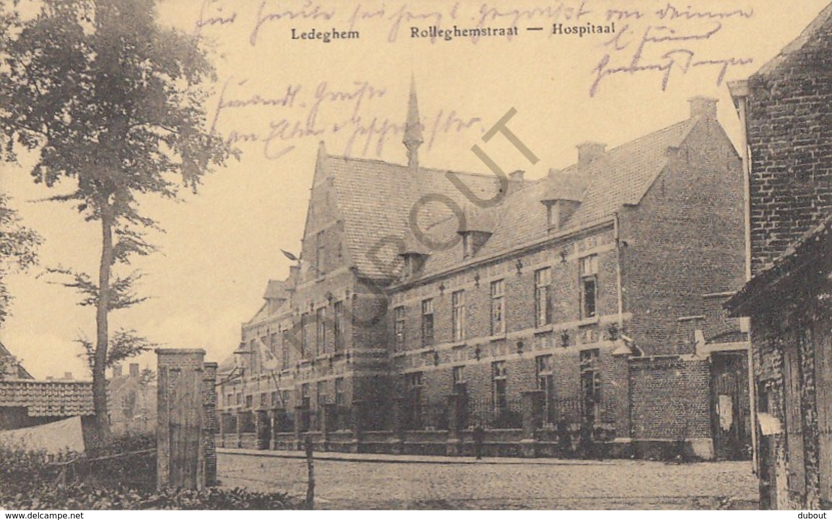 Postkaart-Carte Postale LEDEGEM -Rolleghemstraat Hospitaal  (B260) - Ledegem