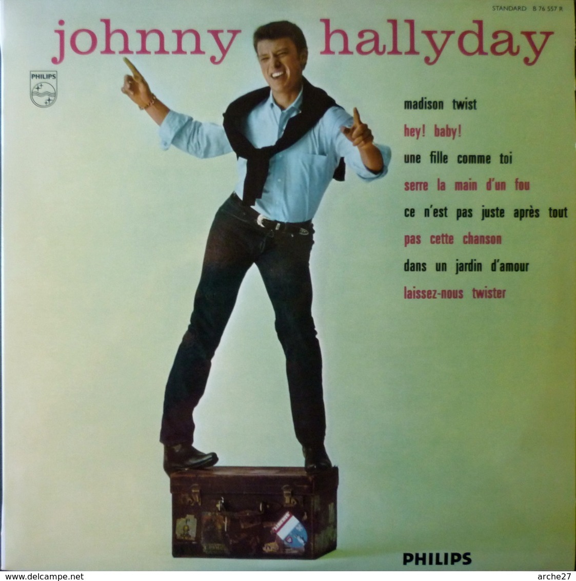 JOHNNY HALLYDAY - 25 Cm - 33T - Disque Vinyle - Madison Twist - 63664 - Rock
