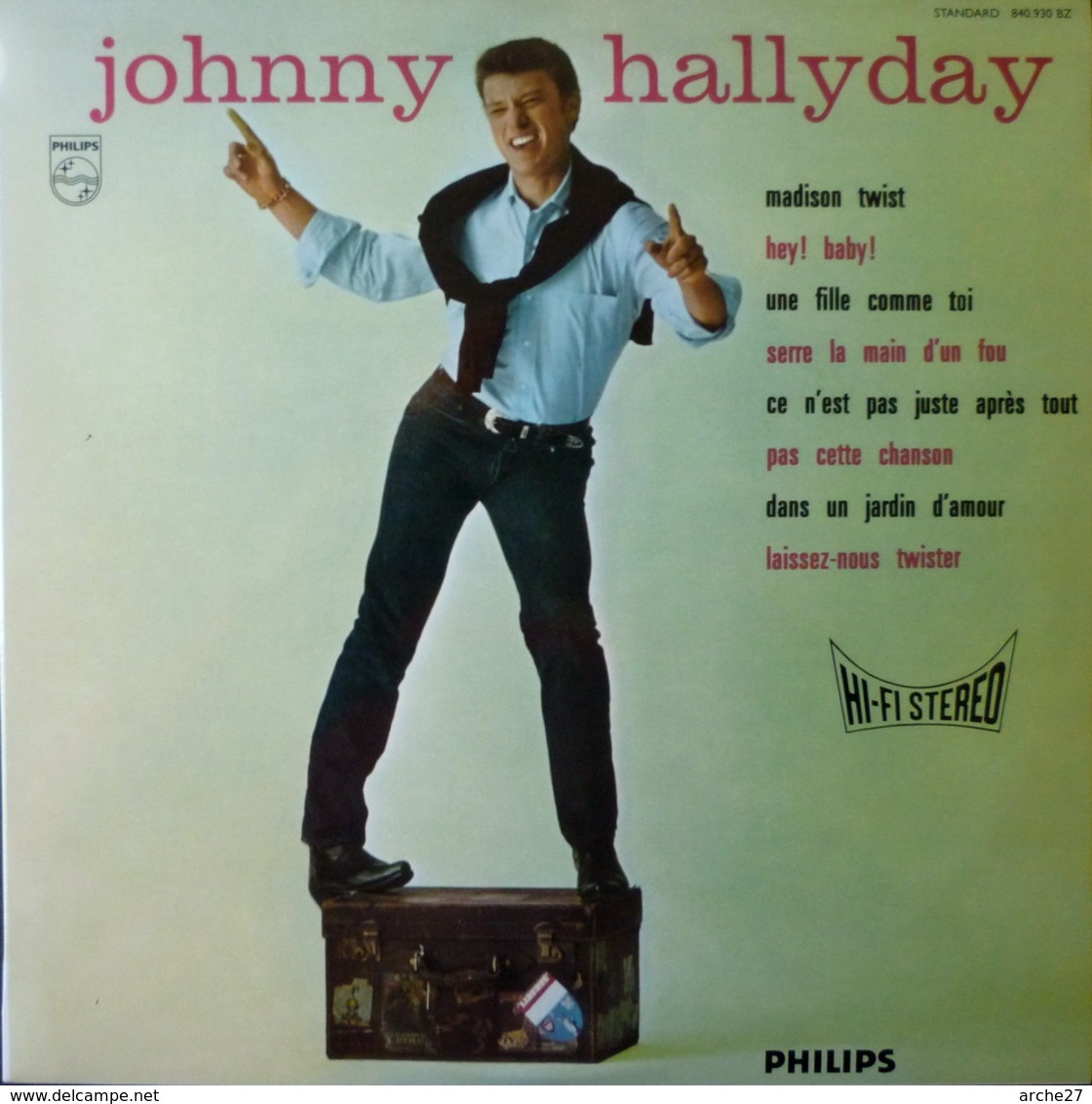 JOHNNY HALLYDAY - 25 Cm - 33T - Disque Vinyle - Madison Twist - 63665 - Rock