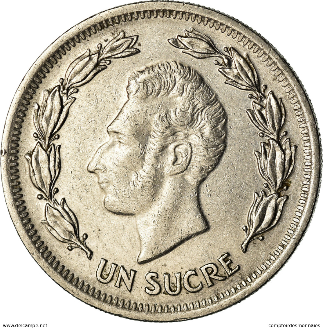 Monnaie, Équateur, Sucre, Un, 1974, TTB, Nickel Clad Steel, KM:83 - Equateur