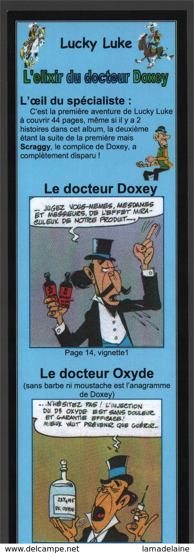 Marque-page Wells Fargo & Co Morris René Goscinny Lucky Luke 1949/1977 07. L'élixir Du Docteur Doxey - Bladwijzers