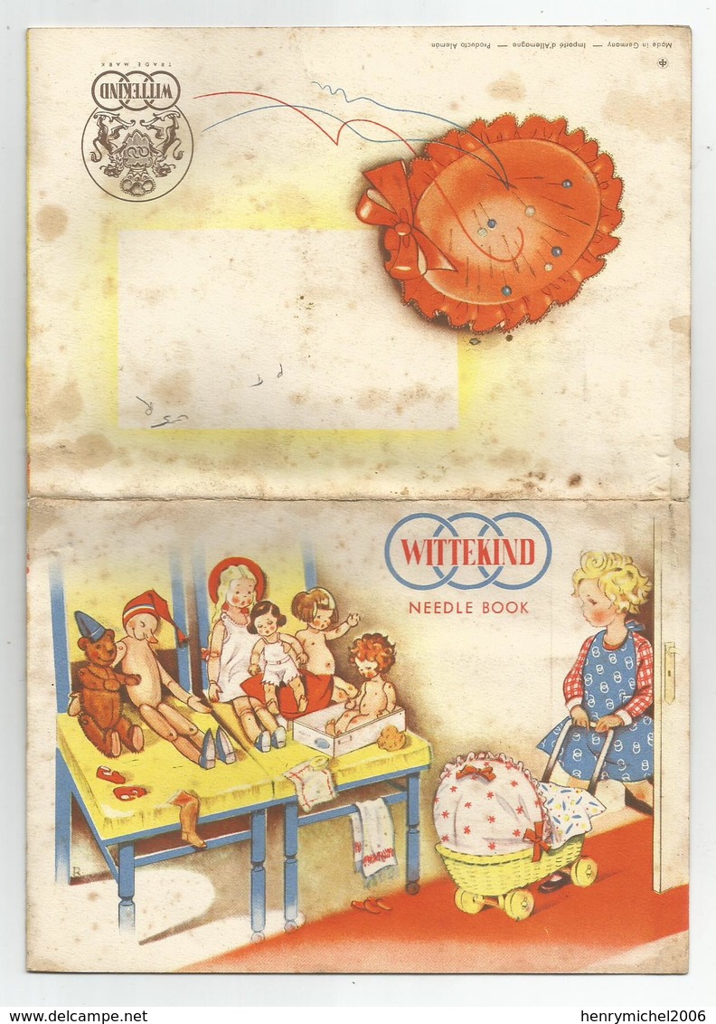 Carte Système Découpis Relief Jouets Fillette Carte Double Wittekind Made In Germany Allemagne - Cartoline Con Meccanismi