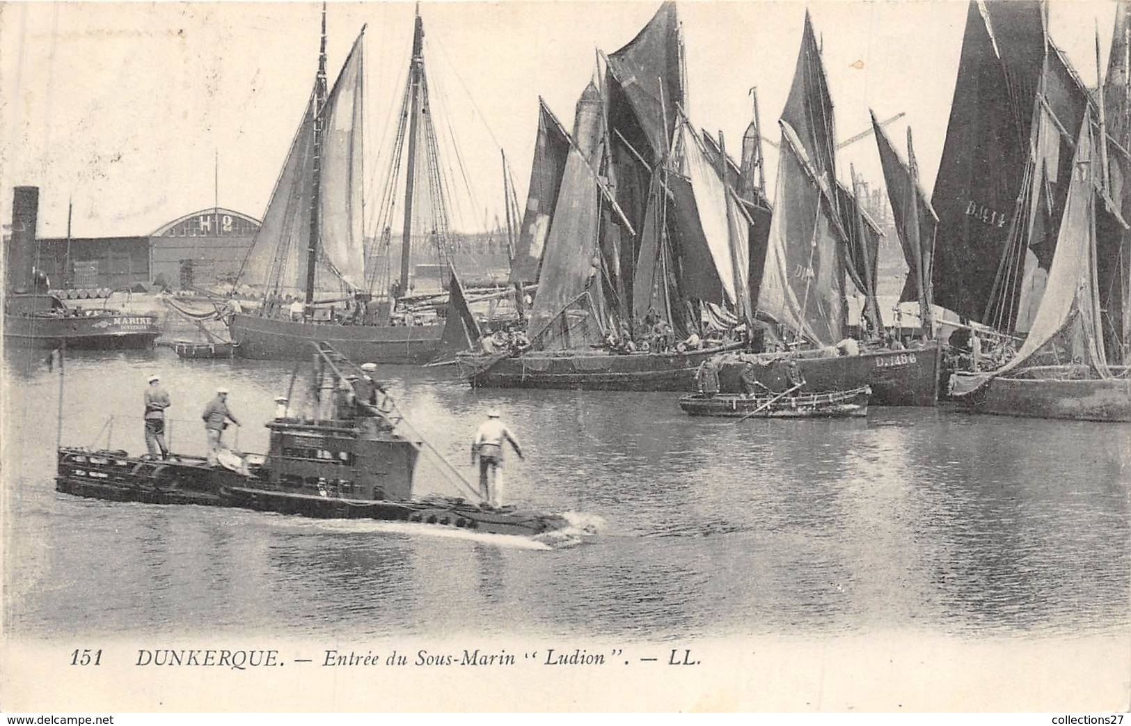 59-DUNKERQUE- ENTREE DU SOUS-MARIN " LUDION " - Dunkerque