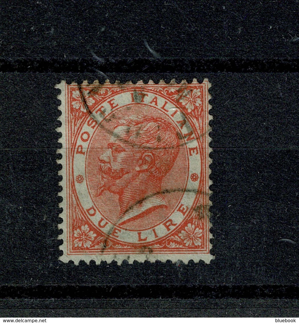 Ref 1355 - Italy 1863 Due Lira SG 16 - Fine Used Stamp - Cat £150+ - Used