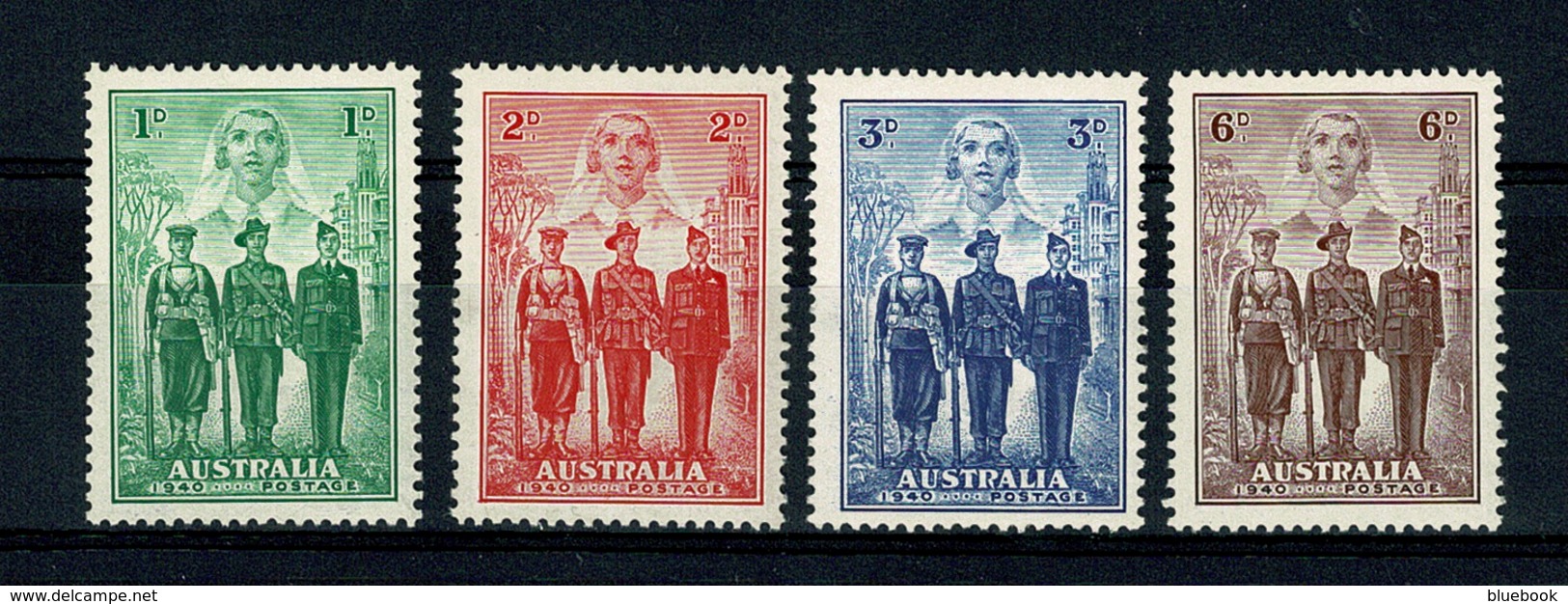 Ref 1355 - Australia 1940 Imperial Forces Mint Stamps SG 196/199 - Cat £57+ - Ungebraucht