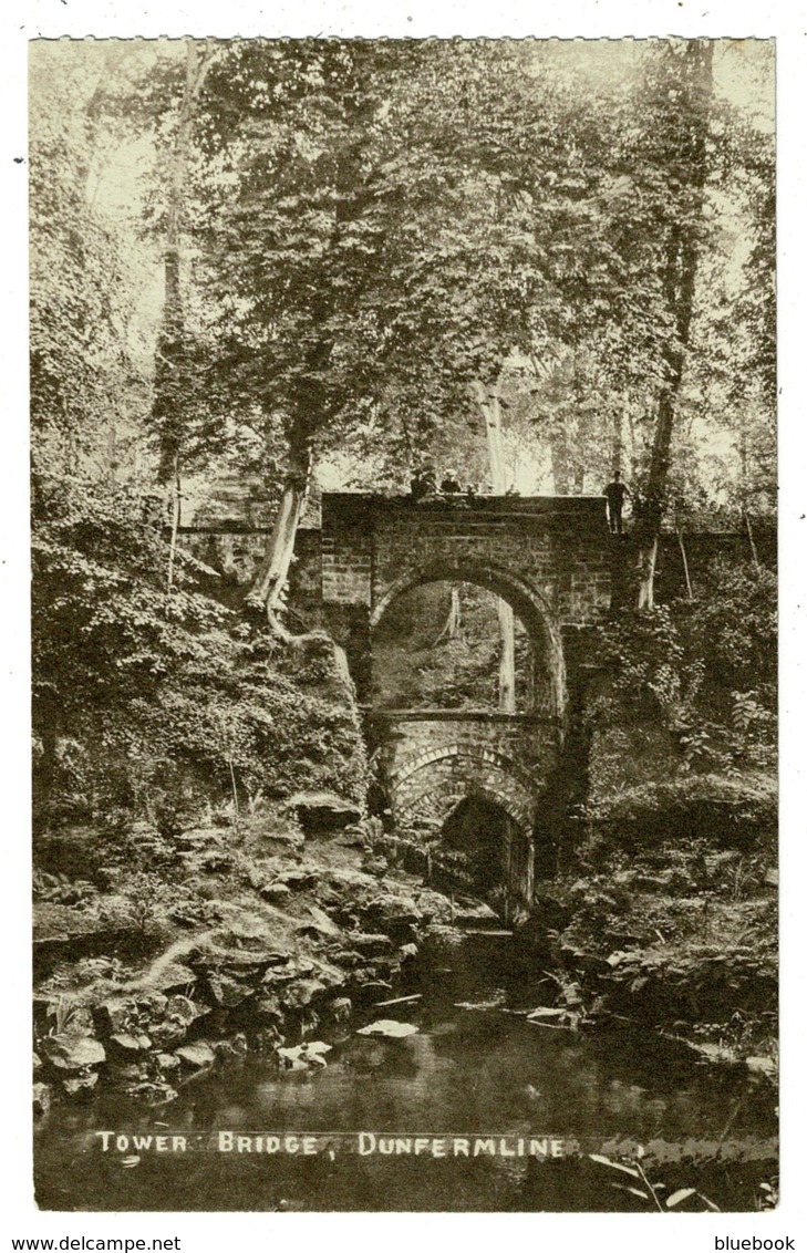Ref 1357 - Early Postcard - Tower Bridge Dunfermline Scotland - Fife