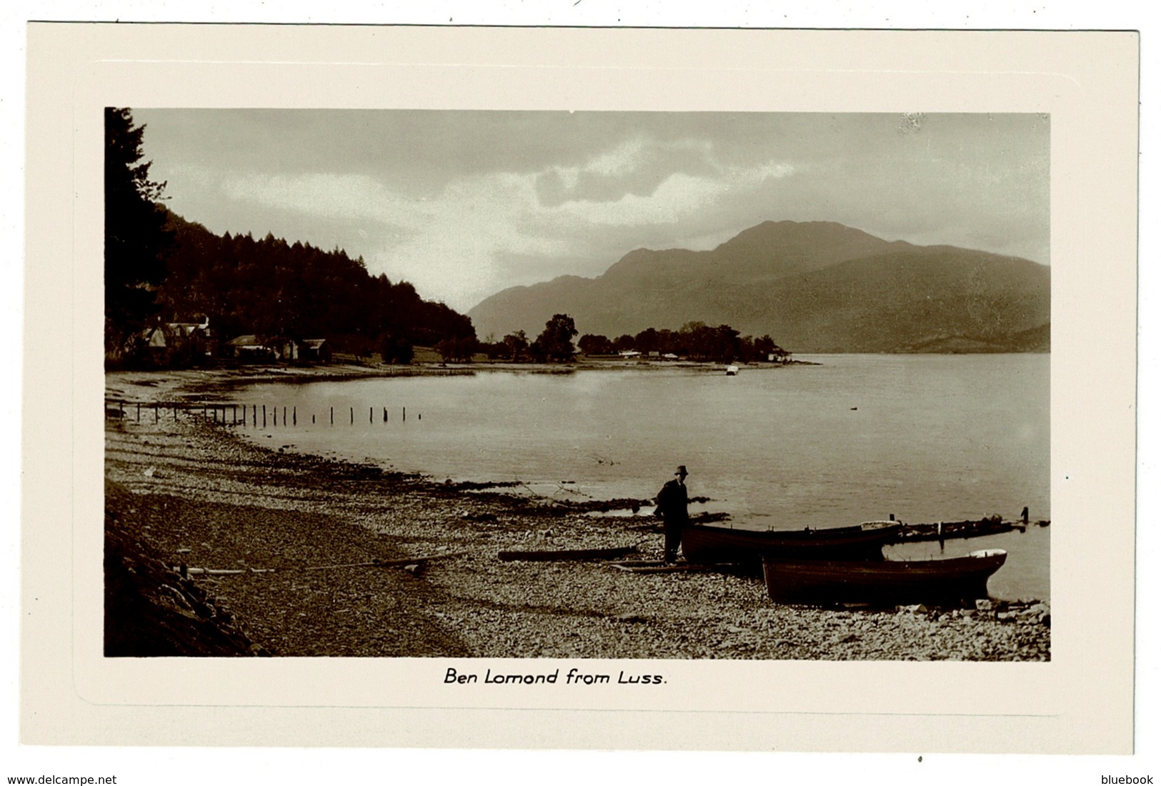 Ref 1357 - Real Photo Postcard - Ben Lomond From Luss - Dunbartonshire Scotland - Dunbartonshire