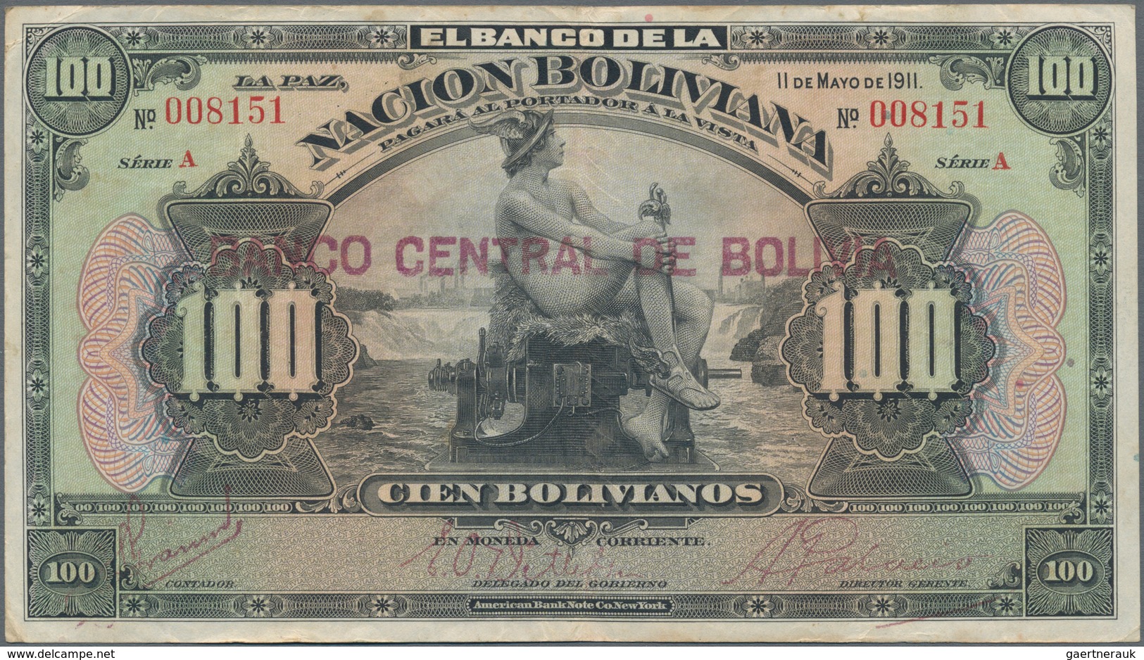 Bolivia / Bolivien: Very nice group with 8 banknotes comprising 50 Centavos 1902 P.91 (UNC), 1 Boliv