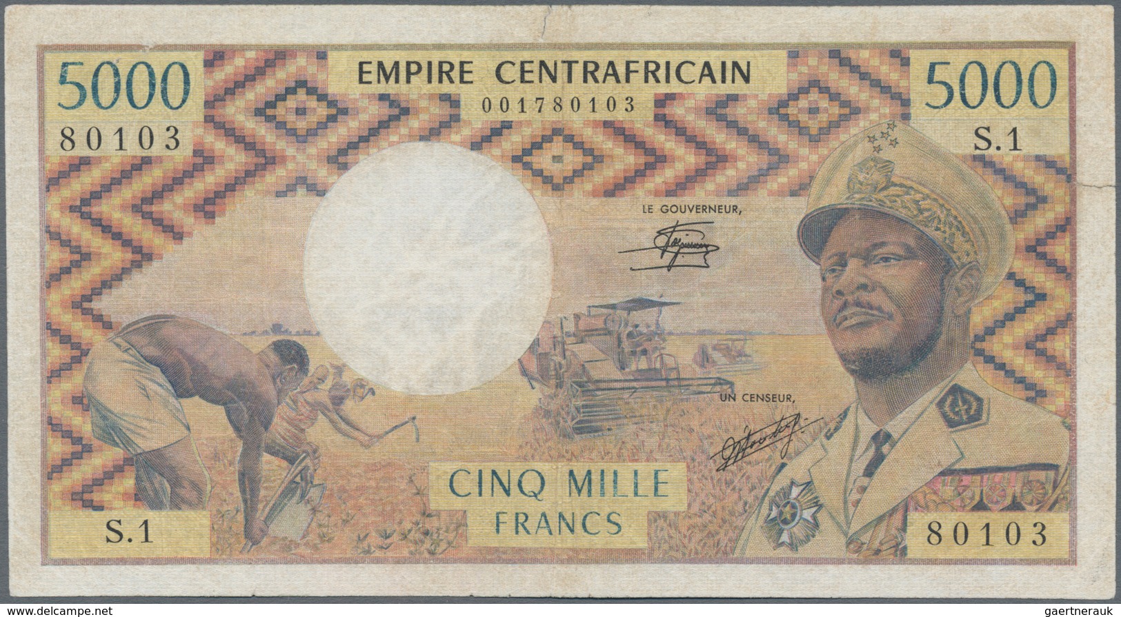 Central African Republic / Zentralafrikanische Republik: Banque Des États De L'Afrique Centrale - Em - Centrafricaine (République)