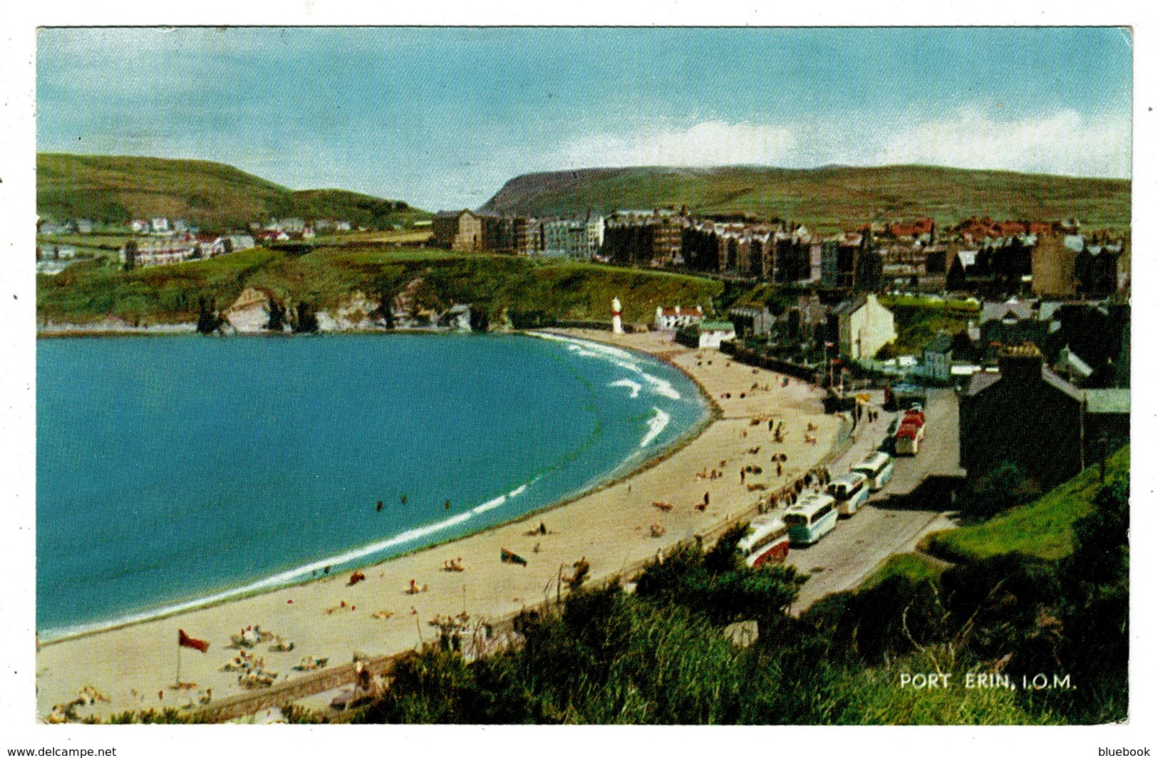 Ref 1357 - 1964 J. Salmon Postcard - Port Erin Isle Of Man - Regional Stamp - Douglas Postmark - Isle Of Man