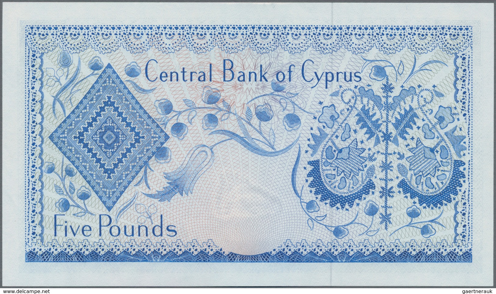 Cyprus / Zypern: 5 Pounds 1973 P.44b In AUNC Condition. - Chypre