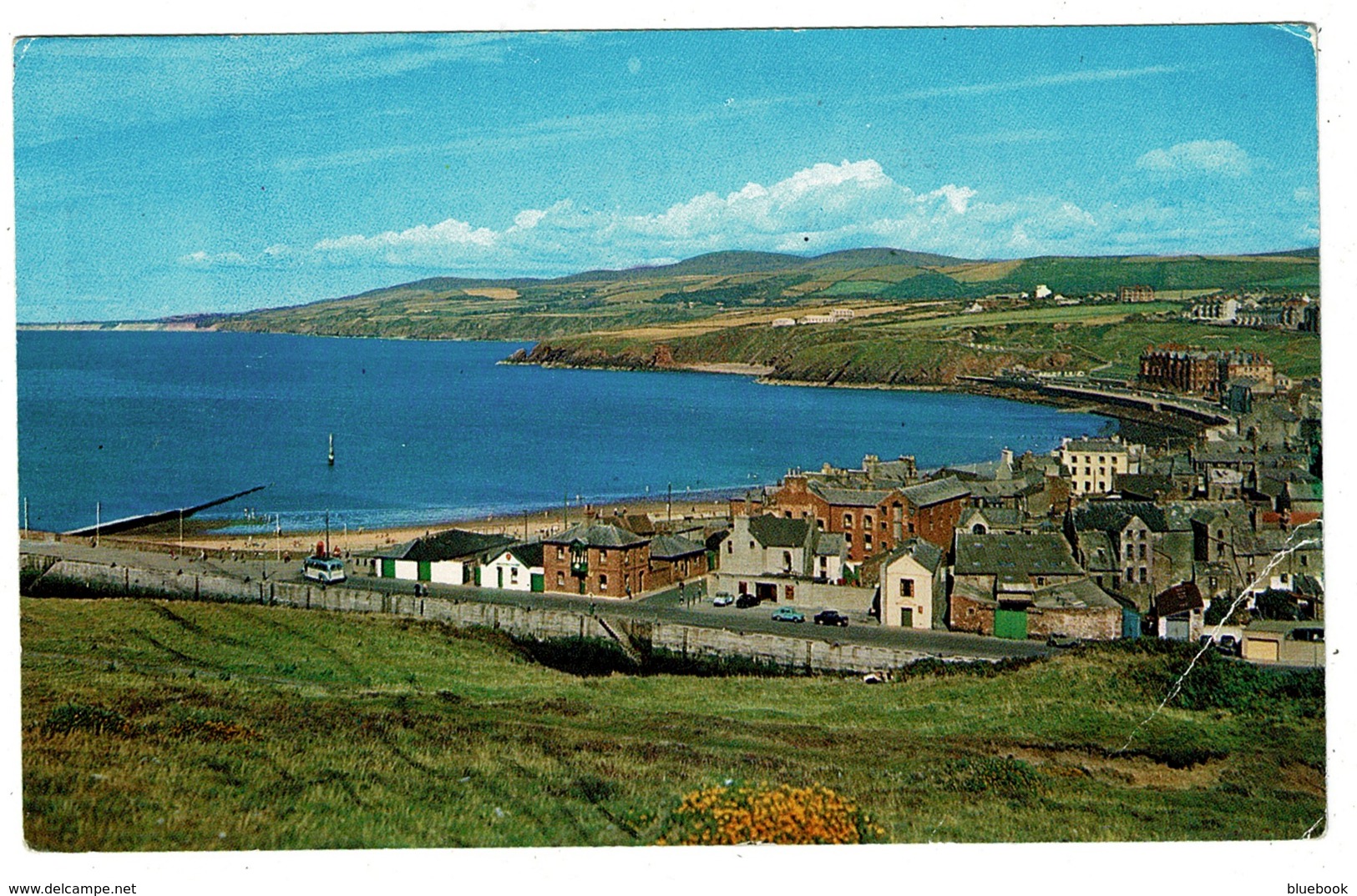 Ref 1357 - 1967 Peel Postcard - Peel Isle Of Man Krag Postmark - Ile De Man