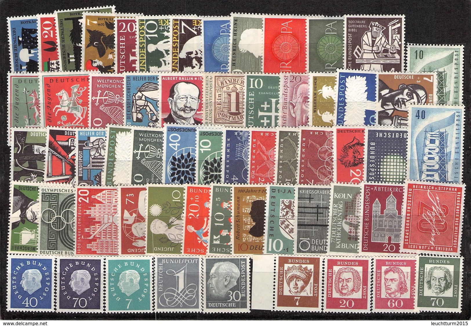 BR DEUTSCHLAND - RESTE EINER SAMMLUNG 1956-1970 **/* Und O //BN154 - Sammlungen