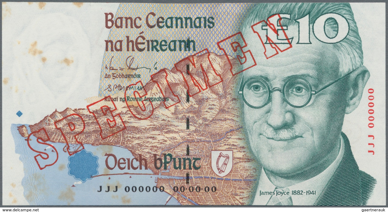 Ireland / Irland: Lot 4 Specimen Banknotes: 5, 10, 20 And 50 Pounds 1992-2001 Series, P.75s-78s, Unc - Irland