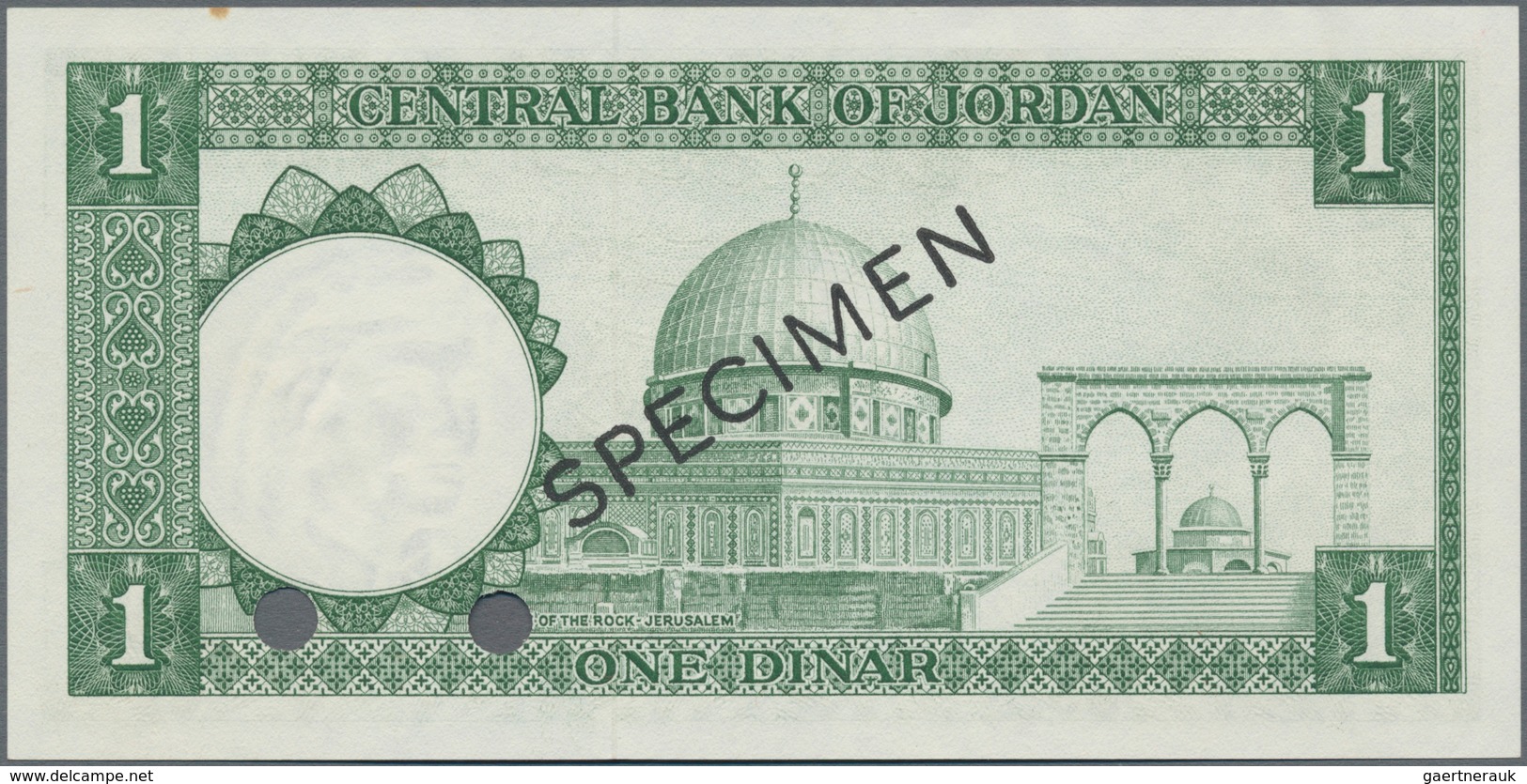 Jordan / Jordanien: Central Bank Of Jordan Set With 500 Fils, 1, 5 And 10 Dinars L.1959 (1965) SPECI - Jordania