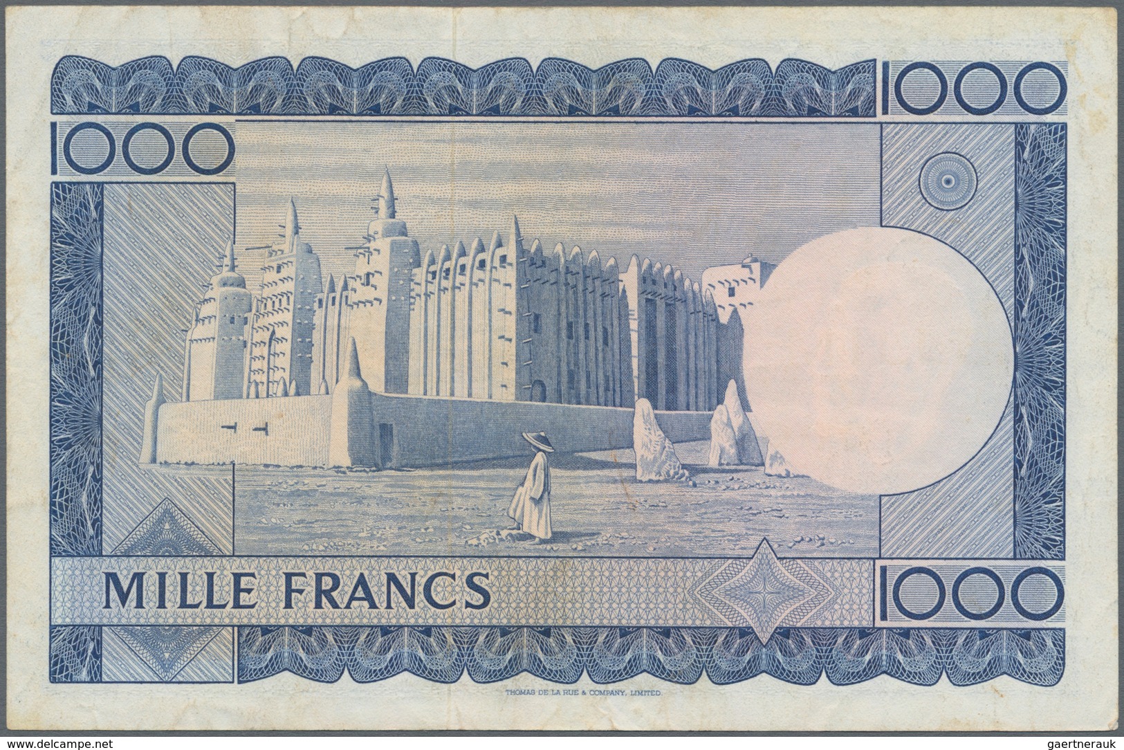 Mali: Banque De La République Du Mali 1000 Francs 1960 (1967), P.9, Still Nice With Strong Paper And - Mali