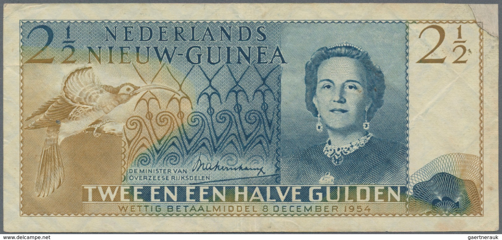 Netherlands New Guinea / Niederländisch Neu Guinea: Ministerië Van Overzeesche Rijksdelen 2 ½ Gulden - Papua-Neuguinea