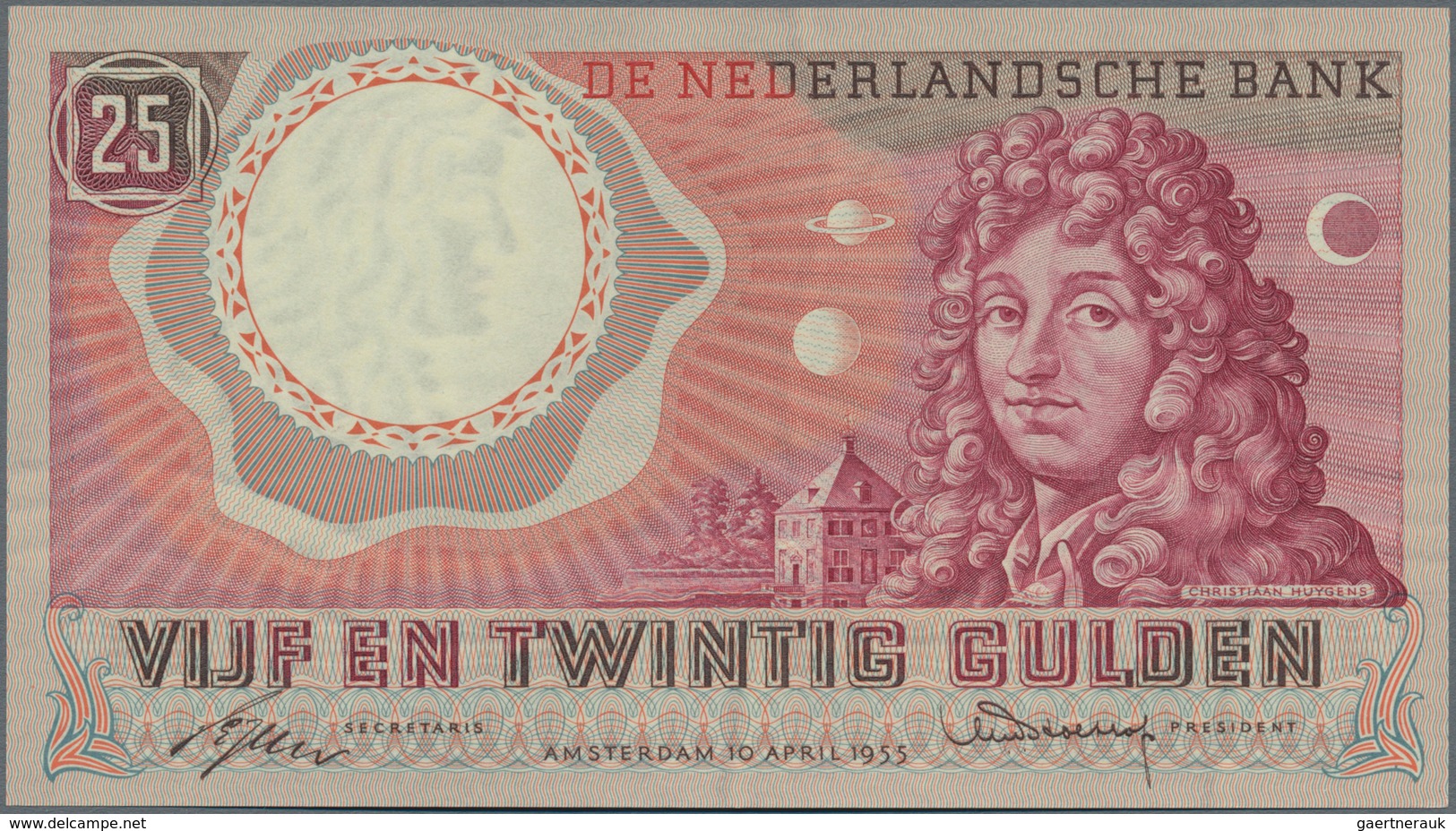 Netherlands / Niederlande: Very Nice Pair With 25 Gulden 1955 P.87 (aUNC/UNC) And 25 Gulden 1955 SPE - Other & Unclassified