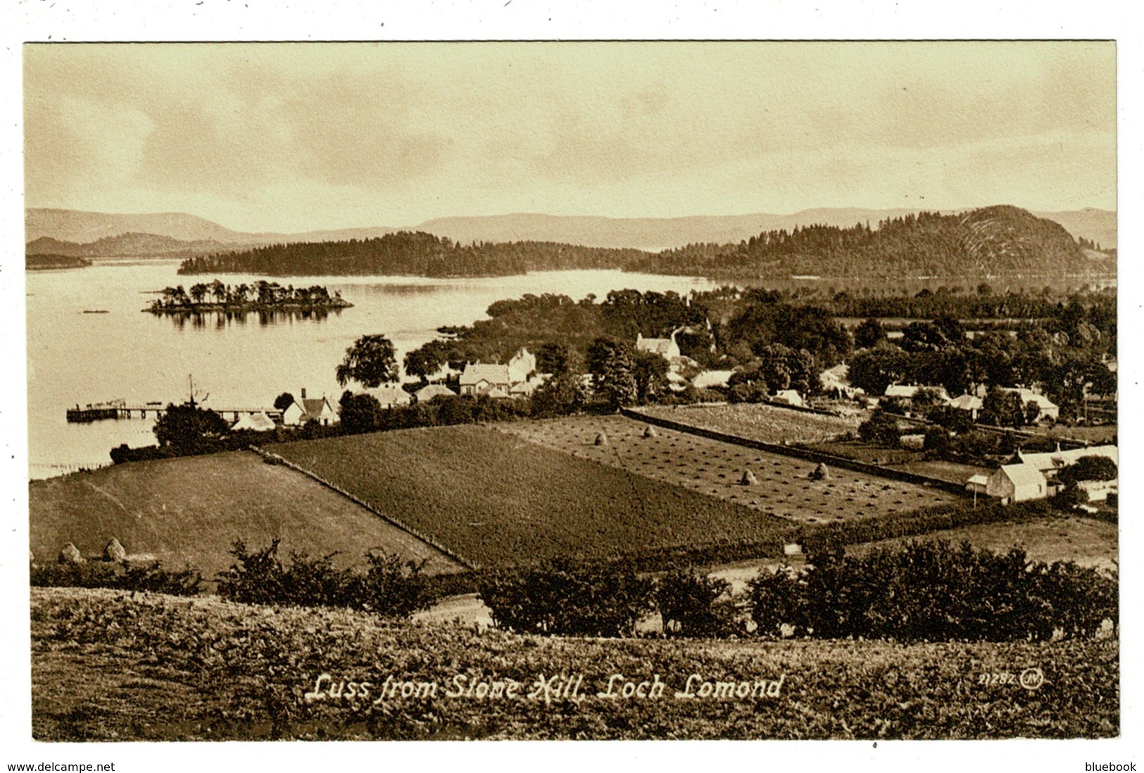 Ref 1358 - Postcard - Luss From Stone Hill - Loch Lomond - Scotland - Dunbartonshire