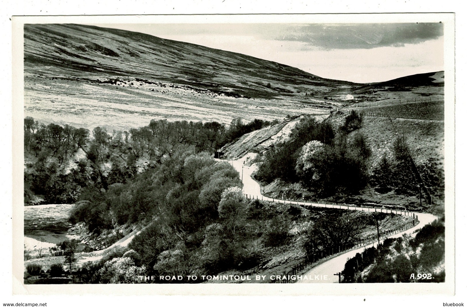 Ref 1358 - Real Photo Postcard - The Road To Tomintoul By Craighalkie - Moray Scotland - Moray