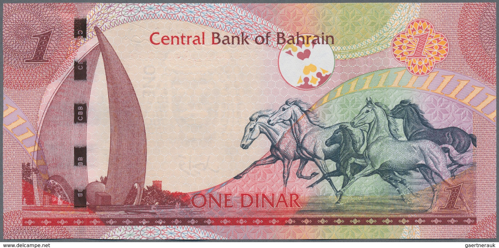 Bahrain: Nice Lot With 82 Banknotes 1/2 Dinar 2016 P.30 And 76 Banknotes 1 Dinar L.2006 P.26, All In - Bahrein