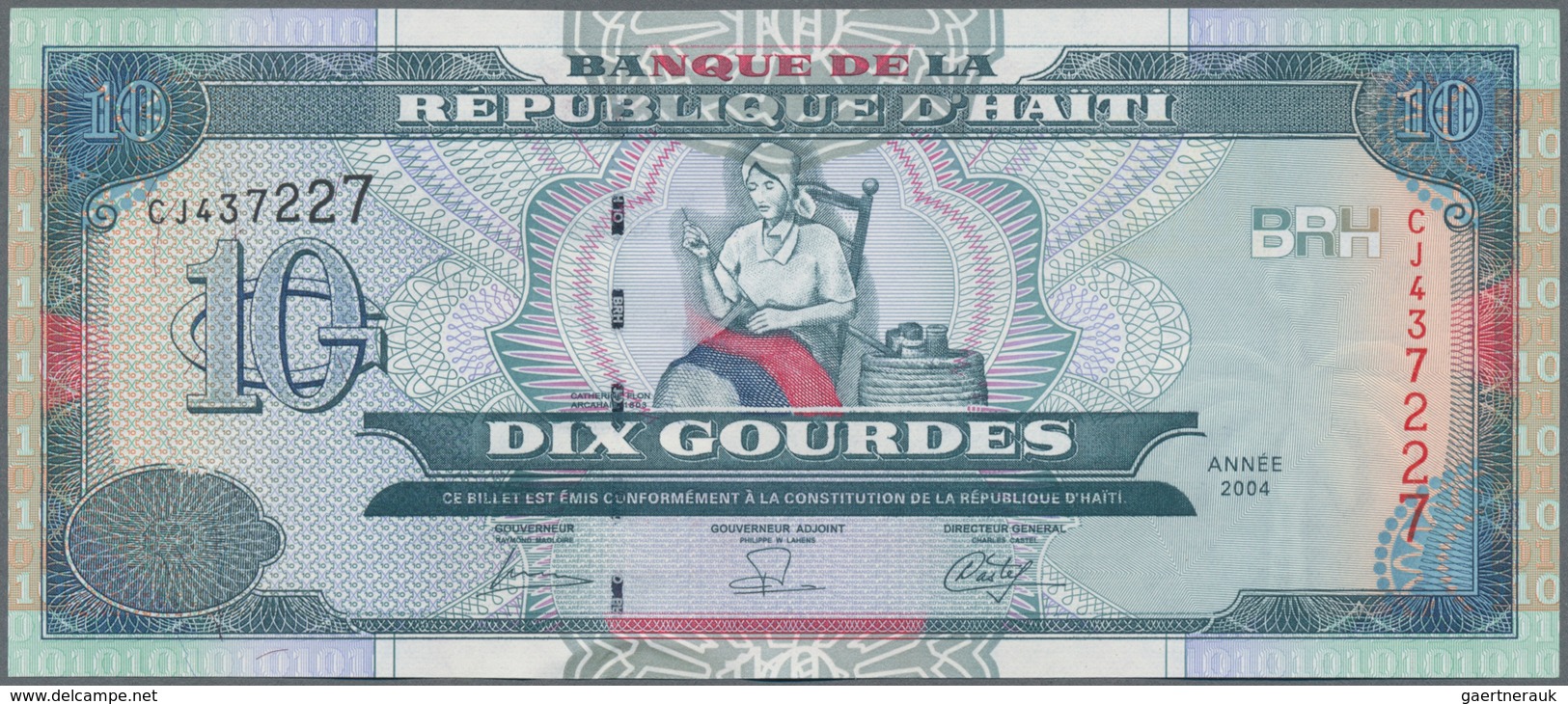 Haiti: Huge Lot With 960 Banknotes Containing 150x 1 Gourde P.259, 60x 2 Gourdes P.260, 50x 5 Gourde - Haïti