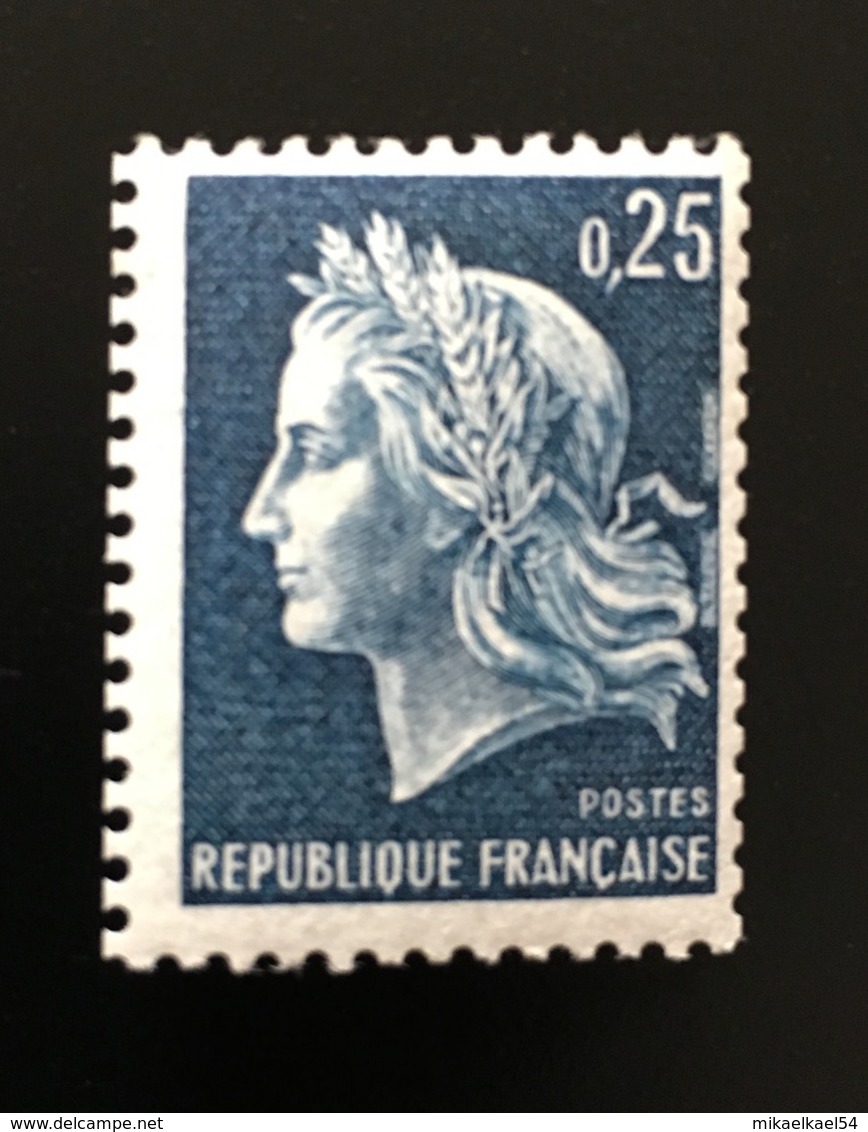 ROULETTE 1967 - MARIANNE DE CHEFFER N° 1535a - N° Rouge - NEUF ** MNH - Roulettes