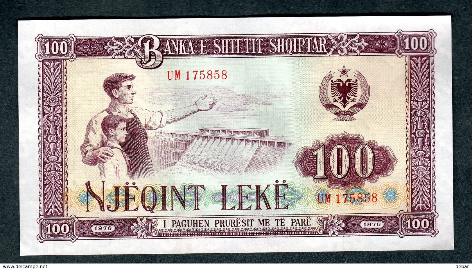 ALBANIA 100 LEK 1976 NJEQINT LEKE - Albania