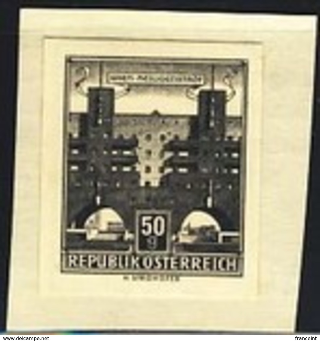 AUSTRIA (1959) Heiligenstadt. Black Print. Scott No 619, Yvert No 869ab. - Proeven & Herdruk