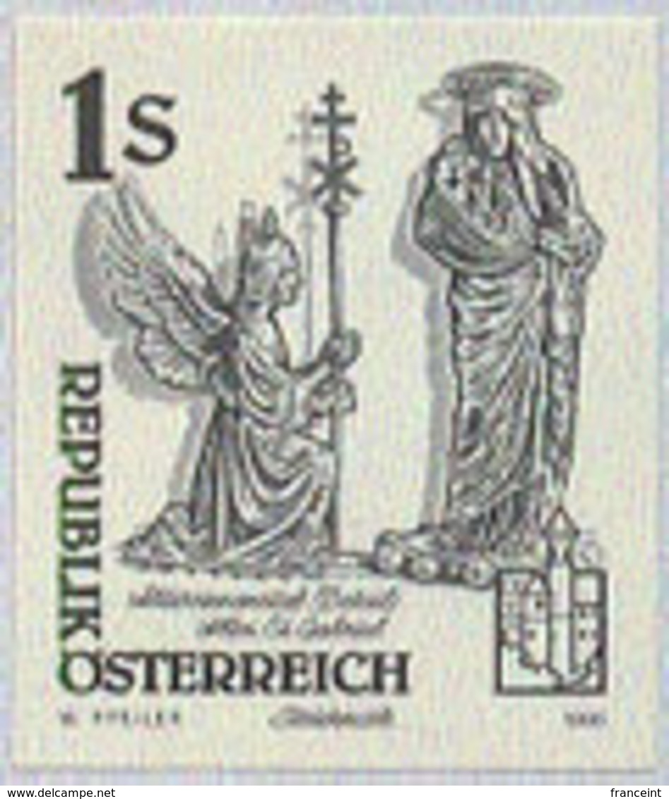 AUSTRIA (1995) Abbesse's Crosier, St. Gabriel Abbey. Black Print. Scott No 1599, Yvert No 1984. - Proeven & Herdruk