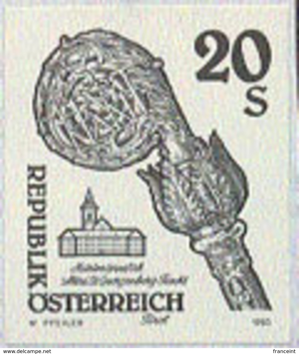 AUSTRIA (1993) Fiecht Monastery. Black Print. Scott No 1613. - Proofs & Reprints