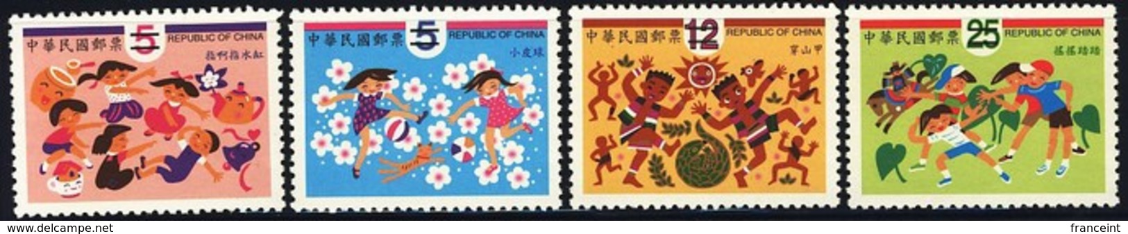 CHINA (TAIWAN) (2001) Children's Rhymes. Set Of 4 Specimens. Scott Nos 3354-7. - Unused Stamps