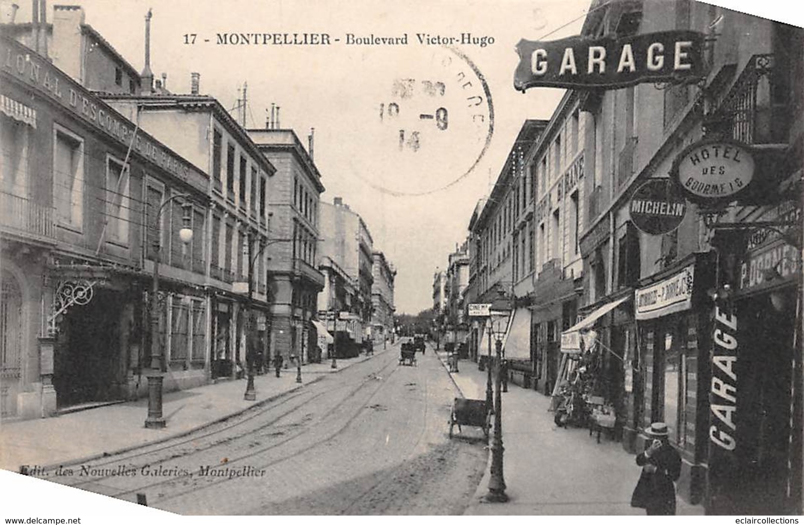 Montpellier           34           Bd Victor Hugo. Garage Et Hôtel Des Gourmets        (Voir Scan) - Montpellier