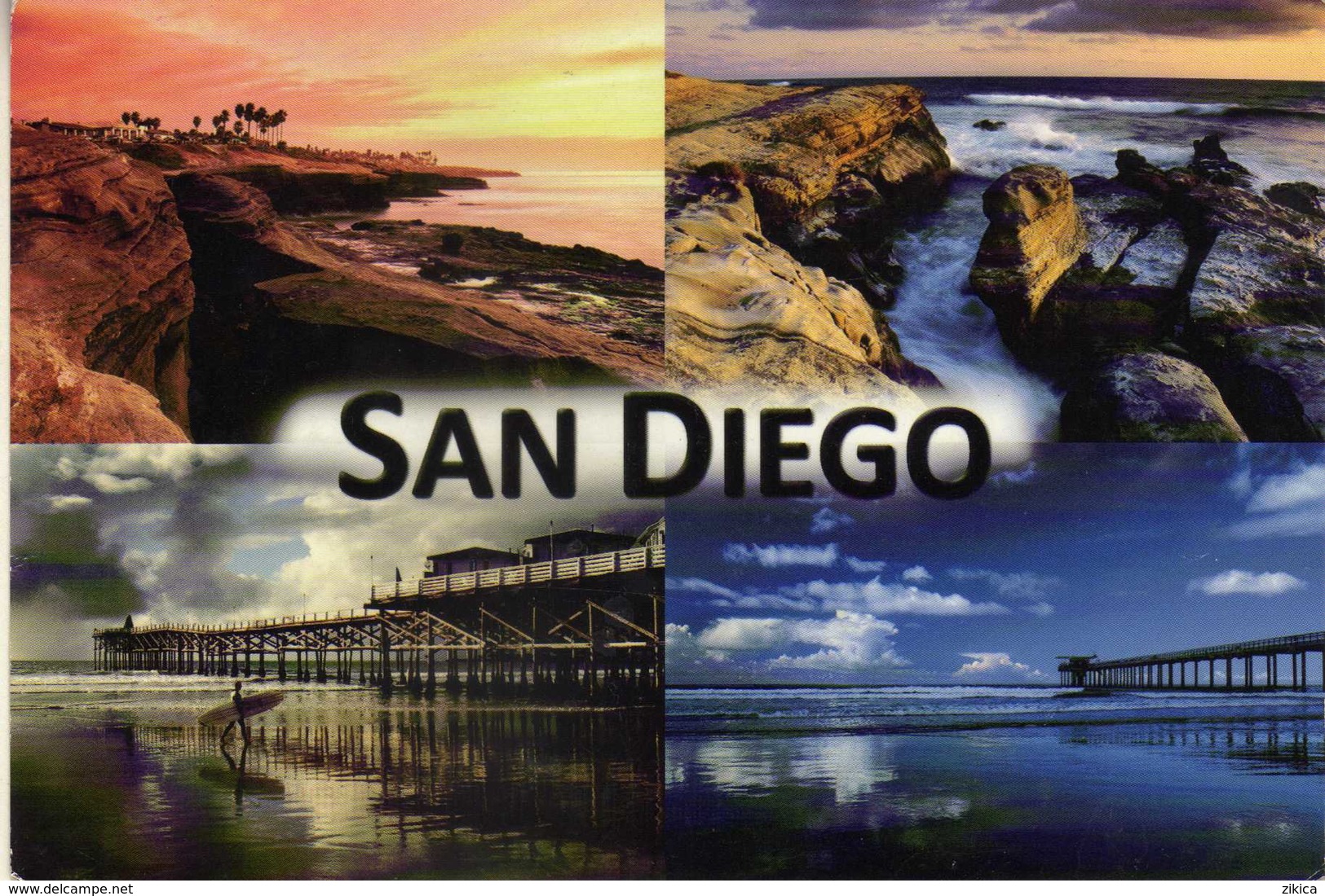 U.S. San Diego Postcard Via Macedonia 2013 Nice Stamp Global Forever - Briefe U. Dokumente