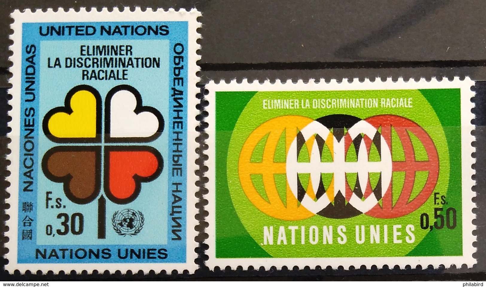 NATIONS-UNIS  GENEVE                  N° 19/20                      NEUF** - Unused Stamps