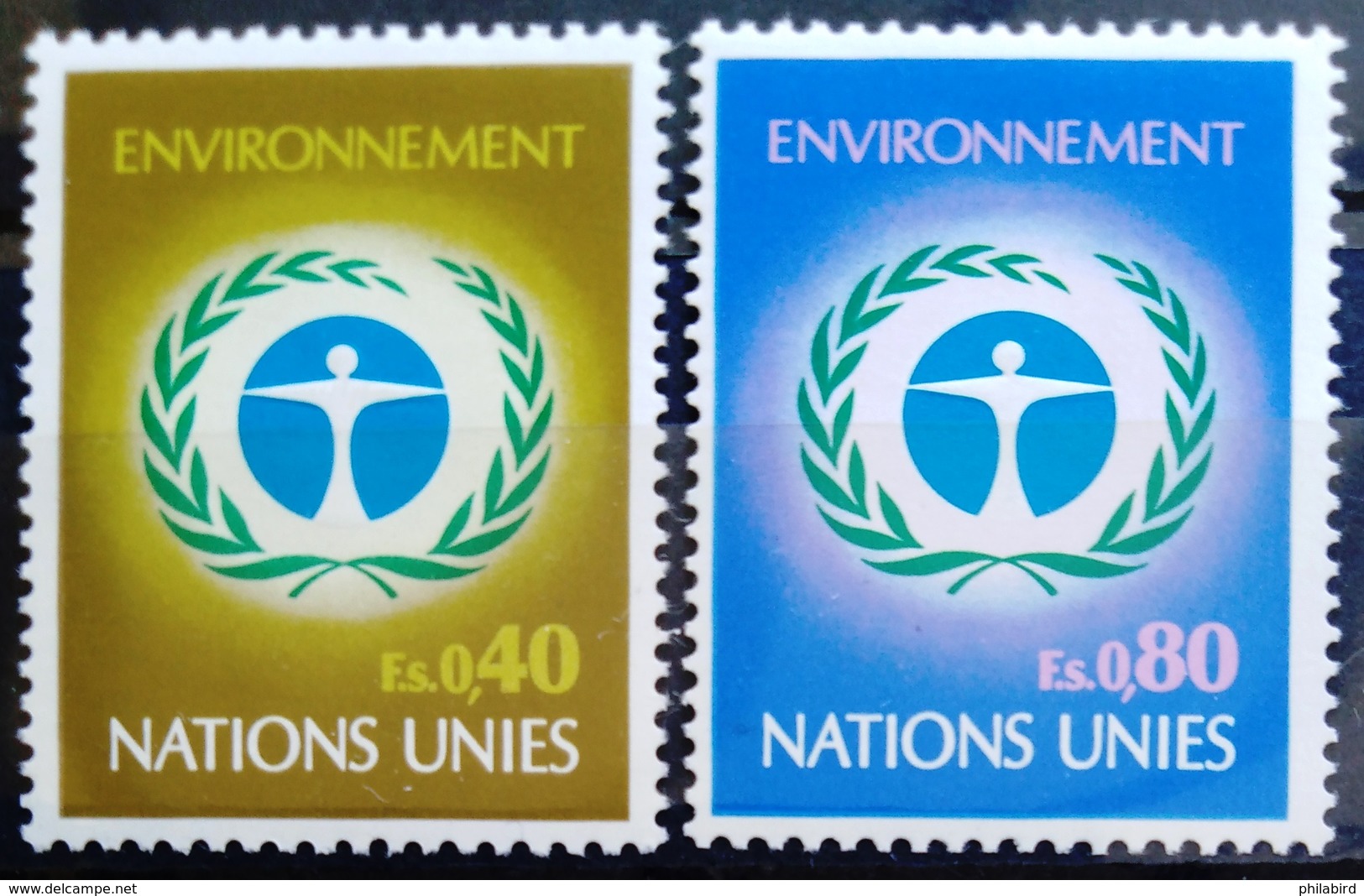 NATIONS-UNIS  GENEVE                  N° 25/26                      NEUF** - Unused Stamps