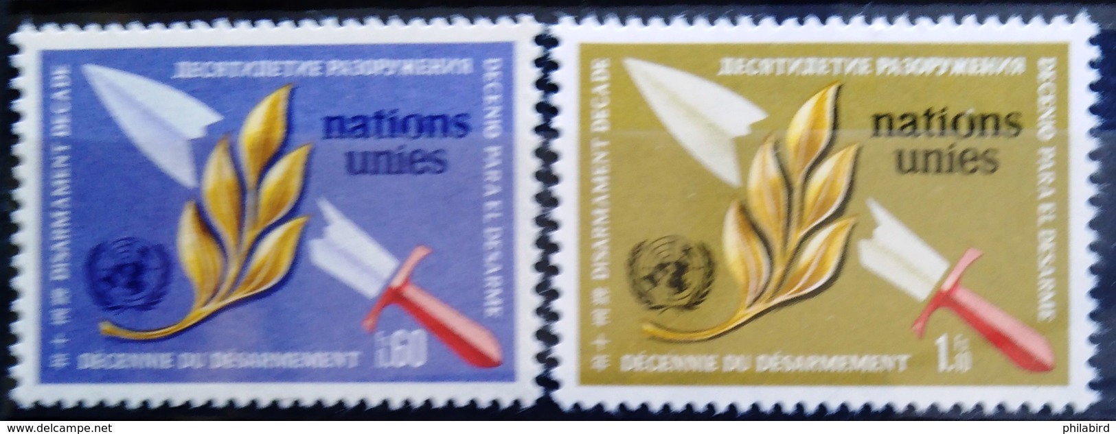 NATIONS-UNIS  GENEVE                  N° 30/31                      NEUF** - Unused Stamps