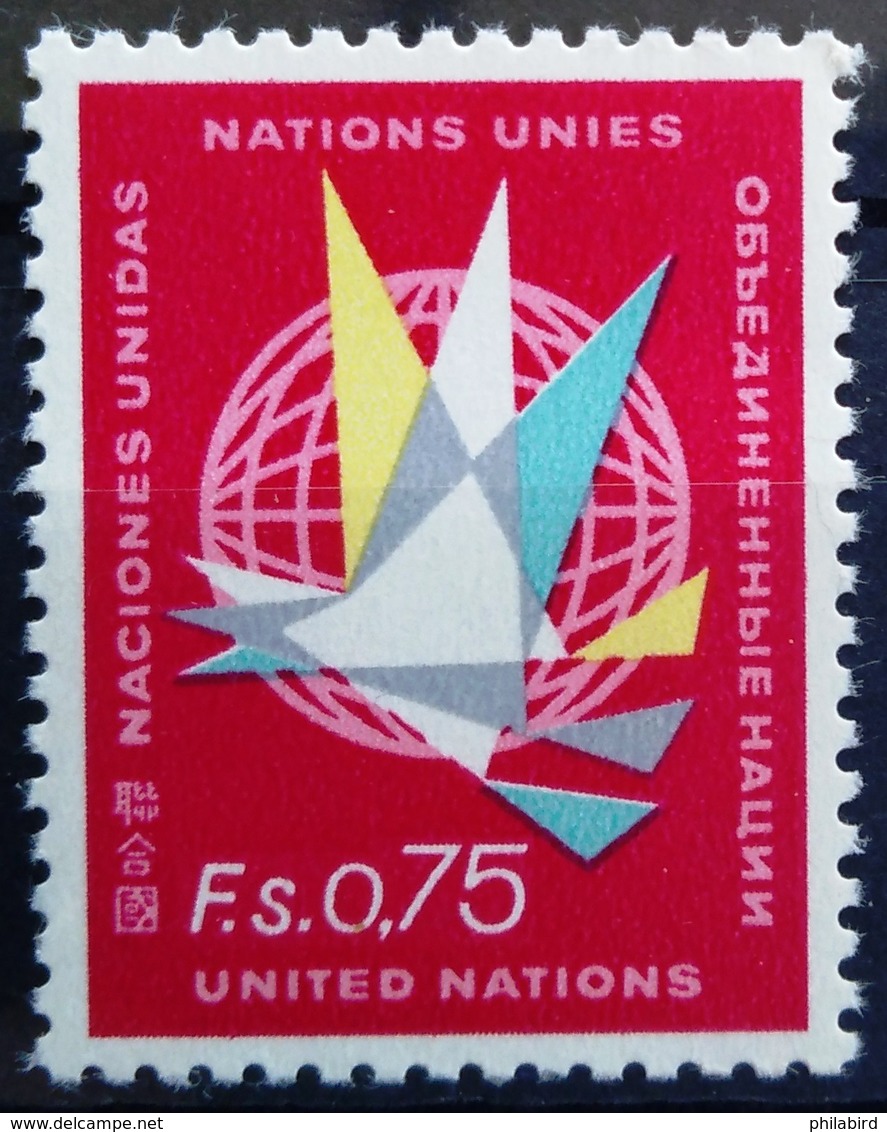 NATIONS-UNIS  GENEVE                  N° 8                      NEUF** - Unused Stamps