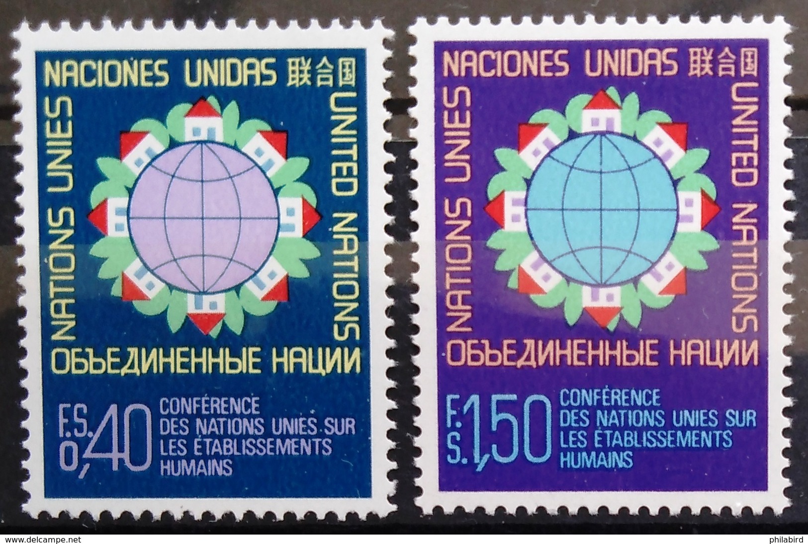 NATIONS-UNIS  GENEVE                  N° 58/59                      NEUF** - Neufs