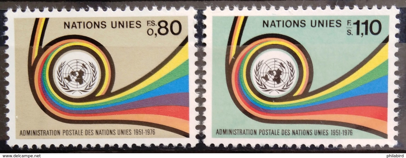 NATIONS-UNIS  GENEVE                  N° 60/61                      NEUF** - Unused Stamps