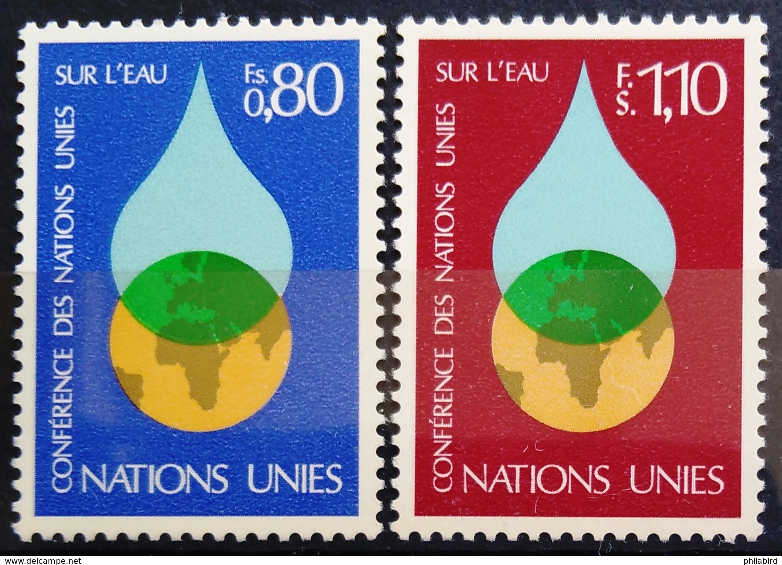 NATIONS-UNIS  GENEVE                  N° 64/65                      NEUF** - Unused Stamps