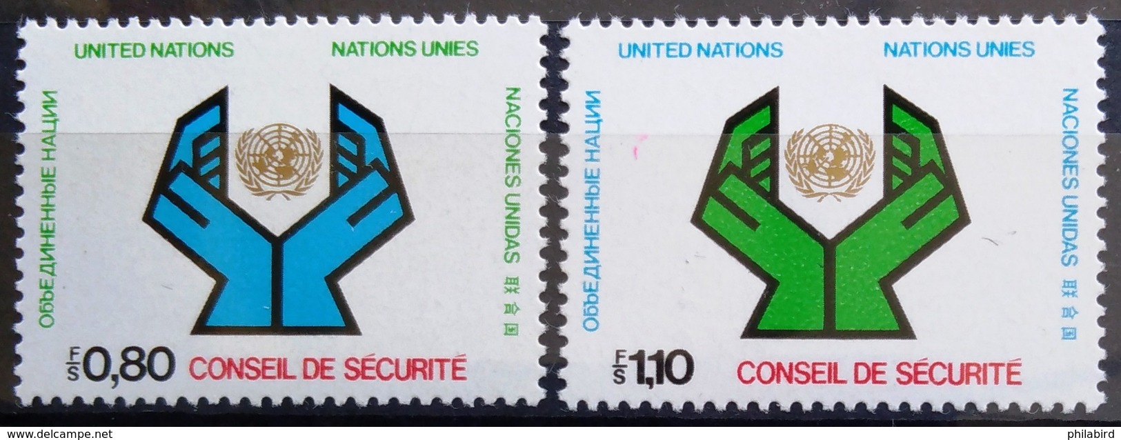 NATIONS-UNIS  GENEVE                  N° 66/67                      NEUF** - Unused Stamps
