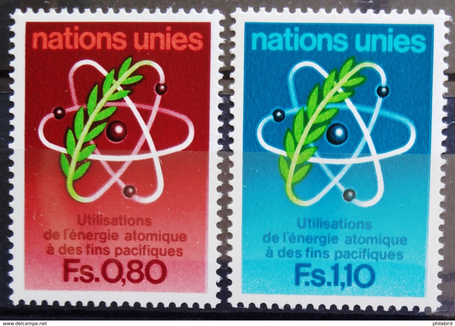 NATIONS-UNIS  GENEVE                  N° 70/71                      NEUF** - Unused Stamps